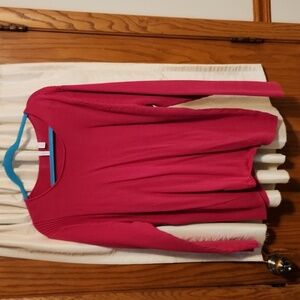 Relativity Women's Size 3x 100% cotton fuschia sweater